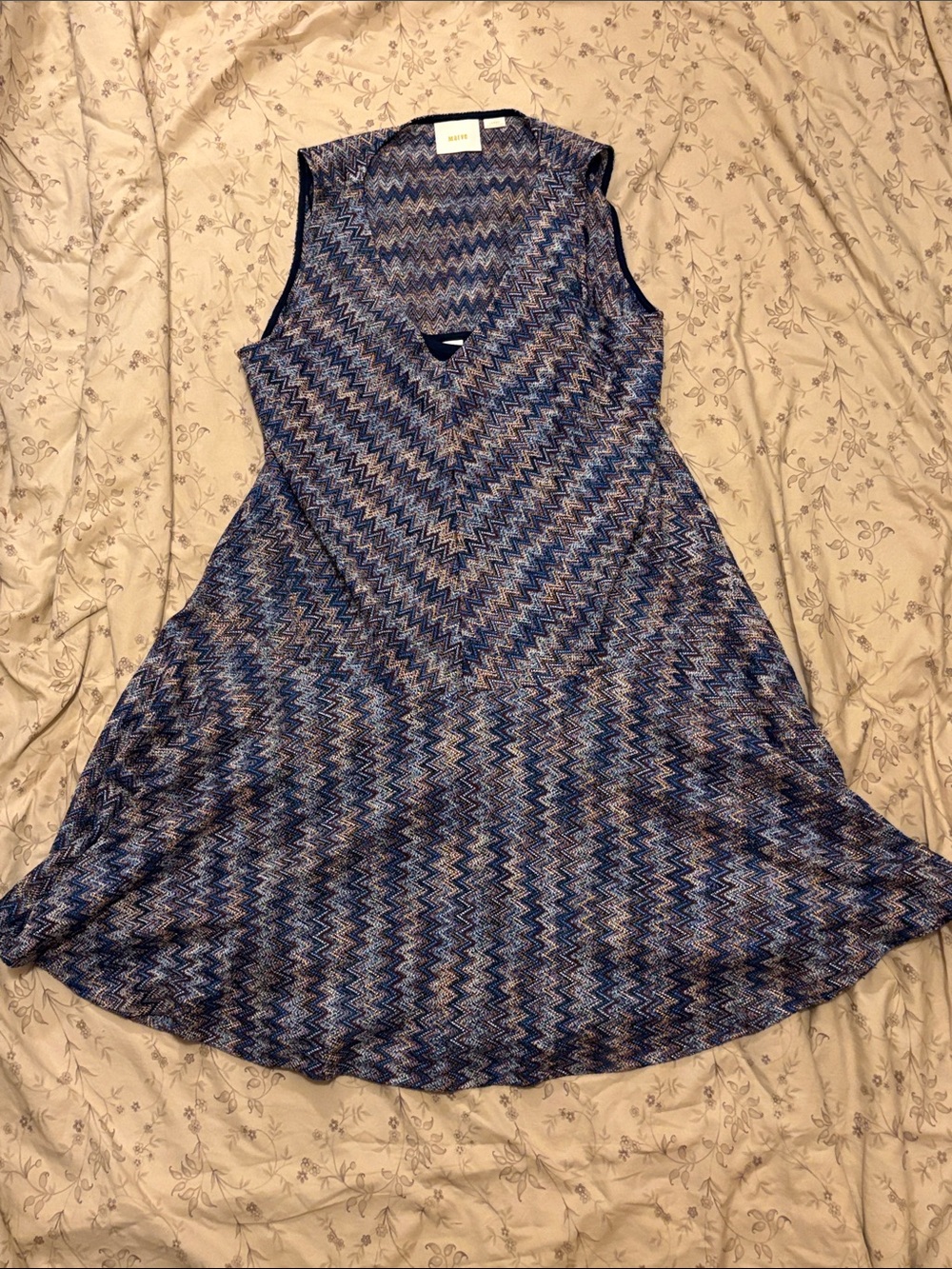 Anthropologie Maeve Westwater Chevron Knit Dress